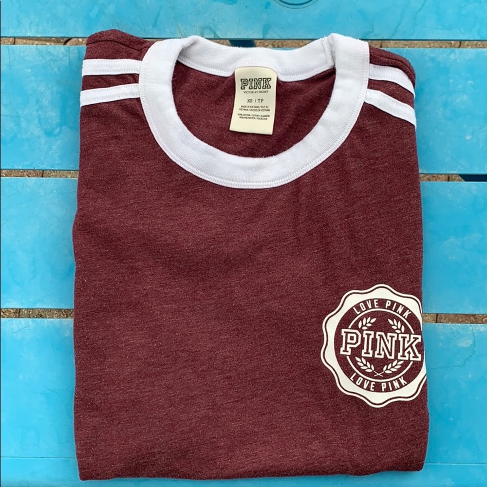 PINK Maroon T-shirt